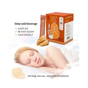 Extrait de Tian Ma à base de plantes de qualité alimentaire Gastrodia Elata poudre aide au sommeil pour boire emballé dans un récipient en plastique - Product Image 1