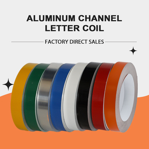 Vente chaude Amérique marché aluminium canal lettre bobine Noir couleur <span class=keywords><strong>blanc</strong></span> couleur 0.04 pouces d'épaisseur en stock - Product Image 1