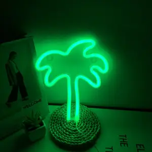 Lampu Neon Led Dekorasi Pesta, Lampu Multi Warna Berubah Warna Fleksibel Rgb untuk Halaman Kamar