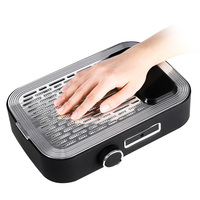 Aspirateur à ongles portable 80W avec coussin pour les mains, deux-en-un, haute puissance, pour bureau, avec filtre