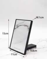 PE — Mini outil cosmétique Portable de luxe, miroir de maquillage 2 en 1, table pliante, simple face, miroir de vanité