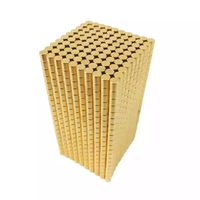Aimant en néodyme fritté N42 plaqué or pour fixations et outils industriels REACH RoHS ISO 9001