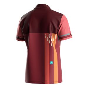 Camiseta de Golf de Poliéster de Secado Rápido con Botones, Camiseta Sublimada para Hombre, Polo - Product Image 4