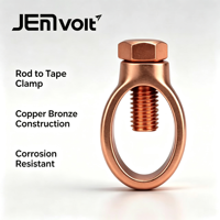 Connecteur de piquet de terre en laiton durable pour mise à la terre électrique et protection contre la foudre