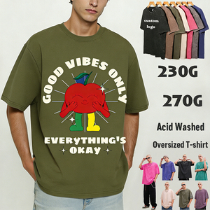 เสื้อยืดผู้ชายลายการ์ตูนแอปเปิ้ล พิมพ์ลาย 100% ผ้าฝ้ายเนื้อนุ่ม น้ำหนัก 280 กรัม คุณภาพสูง สไตล์การ์ตูนสุดเท่ - Product Image 1