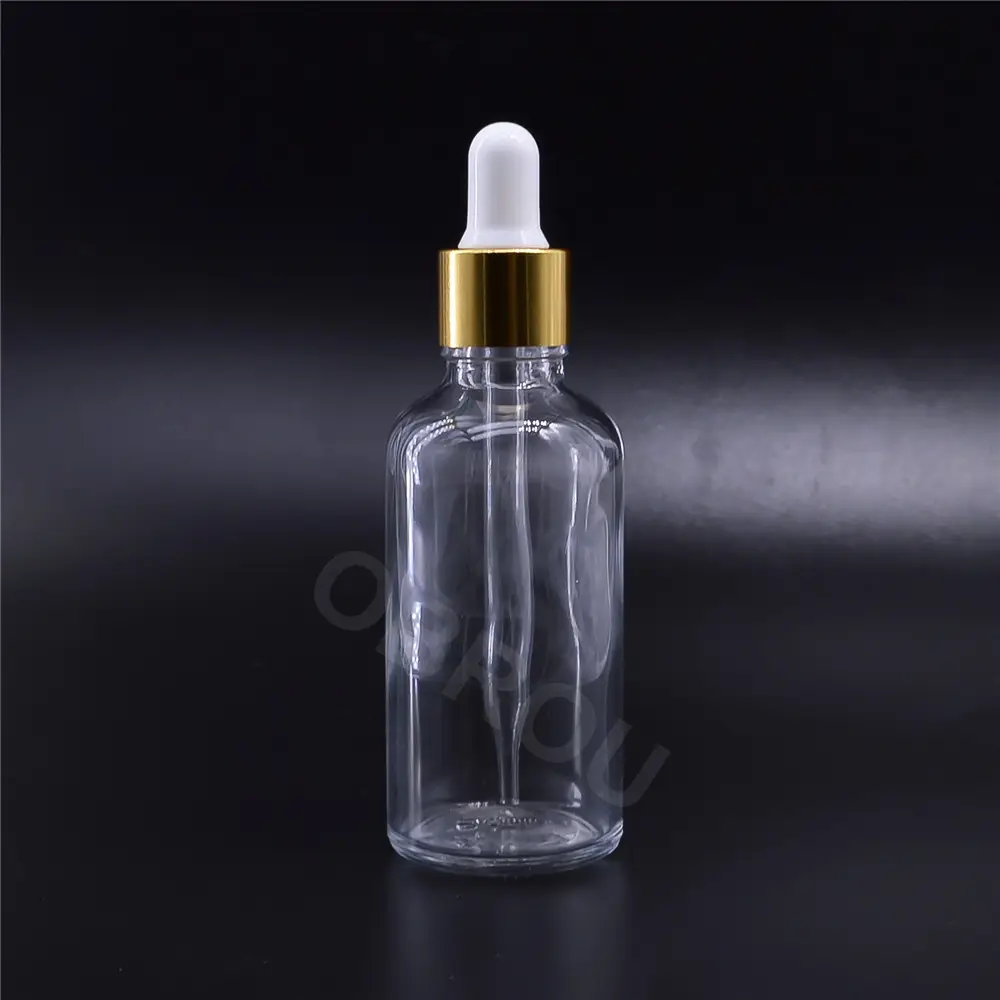 OBROU High Quality Essential Oil Clear Frosted Amber Glass Bottle With Dropper Sets Wholesale