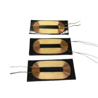 Oval Flat Wireless Charging Coil with Ferrite Shielding Sheet for Vehicle and Consumer Electronics Wireless Chargers