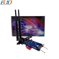 Adaptateur sans fil PCI Express PCI-E X1 vers Mini PCIe 1 emplacement pour carte SIM 2 antennes pour 3G 4G LTE WWAN Modem Wifi BT Module en stock