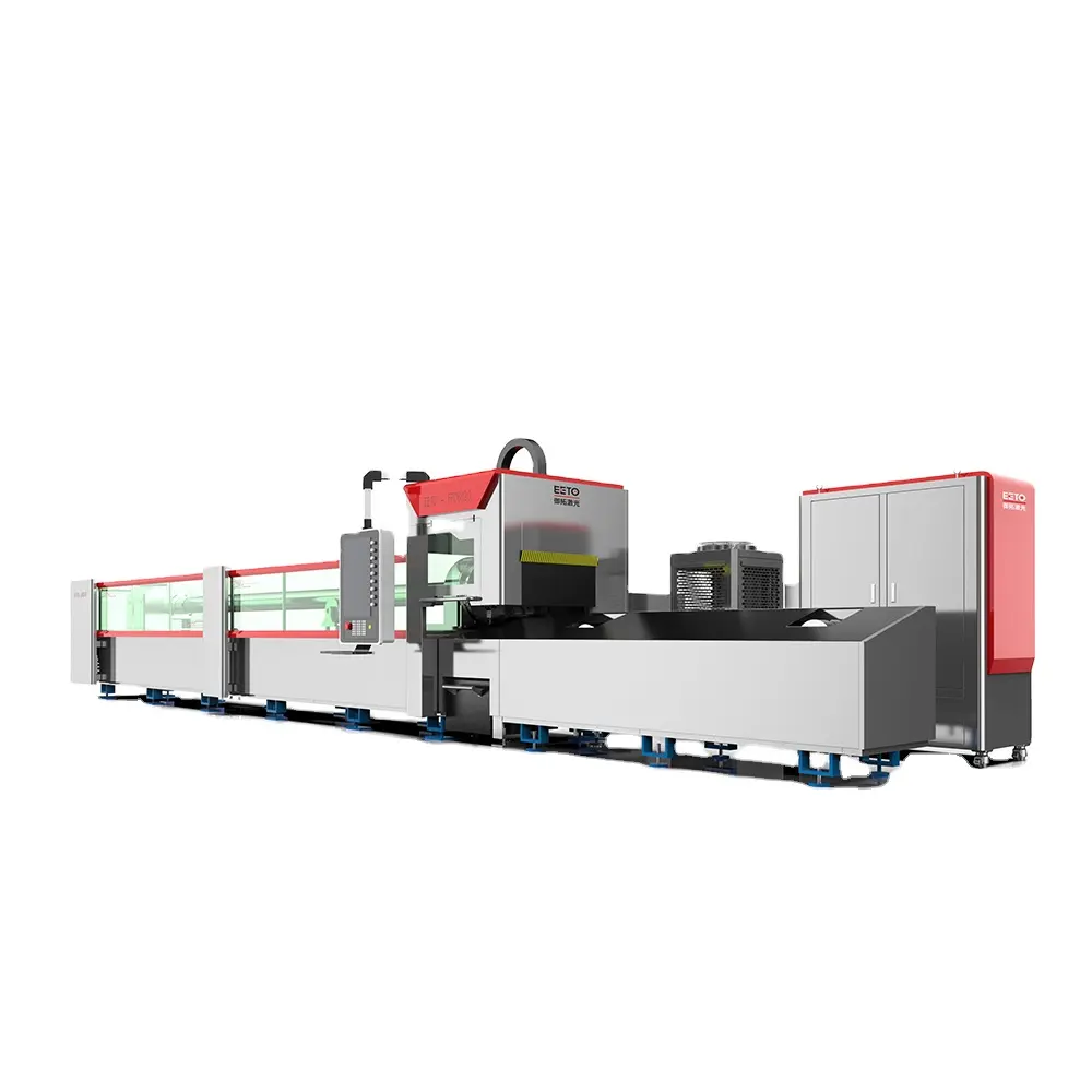 Rohr Laser Runde Quadrat Rechteck Oval Dreieck Winkel Stahl Kanal Stahl I Strahl H Strahl Faser Laser Schneiden Maschine