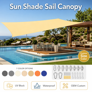 Toldo Rectangular Impermeable Oxford para Sombra y Protección Solar UV, para Jardín, Patio, Terraza, Privacidad - Product Image 1