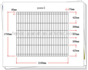 CuộN hàng đầu tam giác uốn hàn dây lưới hàng rào 2.1m x 2.4m an ninh cao BRC hàng rào - Product Image 3