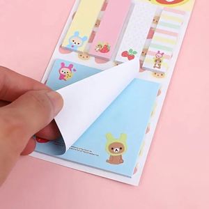Cute Cartoon Simple Bear Multifunctional Index Tabs Reusable Office Study Supplies Essential <b>Memo</b> <b>Pads</b> for the School Season - Product Image 4
