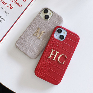 PU de gama alta para funda de teléfono de lujo con patrón de cocodrilo para Apple 16/17 ProMax, funda protectora con borde cubierto de aceite - Product Image 2