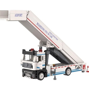 Ensemble de blocs de construction Masterpieces Engineering, voiture de gare d'aéroport, avec briques ABS - Modèle de jouet de construction DIY pour les enfants de 6 ans et plus - Product Image 1