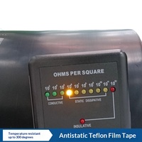 Fer à repasser pour ruban PTFE, antistatique, résistant aux hautes températures, adhésif silicone noir pour usage électronique