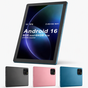 Tablette PC Android 16 10 pouces avec extension de RAM 3 Go + 9 Go, 64 Go, WiFi 5G, écran IPS, logo personnalisé, OEM ODM - Product Image 1