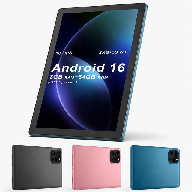Android 16 10 Inch Tablet PC 3GB+9GB RAM Expansion 64GB 5G WiFi IPS Screen Custom Logo OEM ODM Tablet