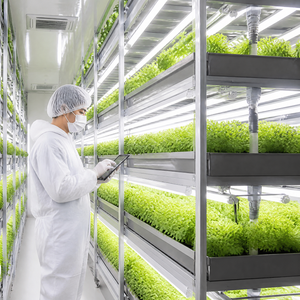 Automated <b>Plant</b> Factory Container Greenhouse Smart Vertical Farming Equipment with Climate Control Pump and Led <b>Grow</b> <b>Lights</b> C00 - Product Image 2