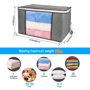 Allstar Quilt Storage Bag Non-woven Clothes Quilt Organizer Bag Large Capacity Moving Luggage Packing Bag
