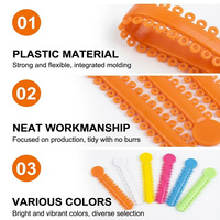 Ligatures orthodontiques en gros, élastiques dentaires, 39 couleurs, haute élasticité, attaches en plastique pour appareils dentaires, bandes de caoutchouc en vrac