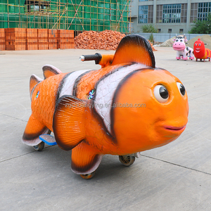 Nouvellement 24V à piles électrique Animal haut retour mouche poisson forme Scooter monter sur la voiture avec système Radar pour centre commercial - Product Image 3