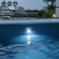 Lumière LED encastrée pour piscine, en acier inoxydable, à changement de couleur RVB, dimmable, IP68, télécommande pour jardin