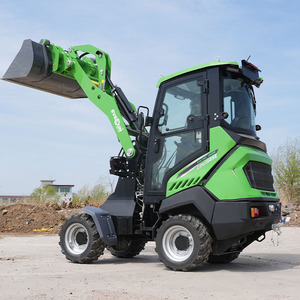 Chargeuse sur pneus électrique compacte EVERUN ERW1525E de 1 à 1,5 tonne, chargeuse frontale multifonction à émissions zéro avec godet de 0,33 m³ - Product Image 4