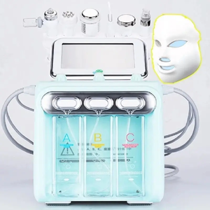7 1 Hydra Dermabrasion <span class=keywords><strong>Aqua</strong></span> Peeling Oxygen Jet pequeña burbuja H2 O2 agua oxígeno máquina Facial para salón de belleza cuidado de la piel enchufe de EE. UU. - Product Image 2