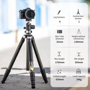 K & F <span class=keywords><strong>Concept</strong></span> X324C2 treppiede da viaggio in carbonio fotografia professionale per treppiede in fibra di carbonio - Product Image 2