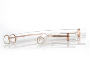 Cao Borosilicate 3.3 Glass Rõ Ràng Tùy Chỉnh Hình Dạng Ống Cong Đường Ống Dẫn Với Lá Vàng Giấy Cho Ngành Công Nghiệp Bên Ngoài Phụ Kiện - Product Image 2