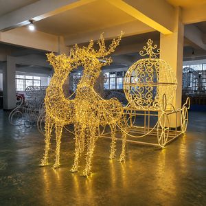 Large 3d Led Reindeer Motif <b>Light</b> Ip65 Rated For Mall Display And Outdoor Christmas Yard Decorations - Product Image 1
