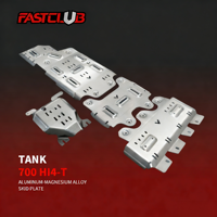 Plaque de protection inférieure en alliage d'aluminium Tank 700 Hi4-T 8 mm/5 mm pour moteur