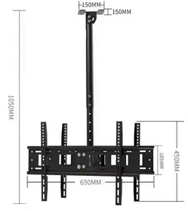 80インチTVシーリングマウント用ダブルスクリーンヘビーデューティーチルトブラケットTVウォールマウント