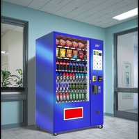 Distributeur automatique de collations et de boissons à combinaison de grande capacité pour stations et bureaux Distributeur de boissons froides Fonction SDK