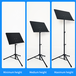 Support de partition réglable en hauteur, grand format, <span class=keywords><strong>pour</strong></span> guitare et <span class=keywords><strong>violon</strong></span>, avec loupe intégrée, accessoire de support de partition non perforé - Product Image 2