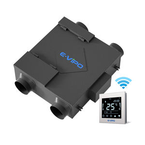 2025 nouveau système de Ventilation à Air frais pour salle de sport sous-sol été contournement HRV ERV unité à distance MVHR aluminium Flexible Rectangle - Product Image 6