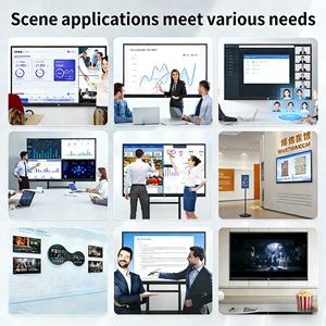 Tableau blanc interactif intelligent LED 4K multi-<span class=keywords><strong>touch</strong></span> 20 points de 75 pouces pour intérieur, <span class=keywords><strong>double</strong></span> système LCD, caméra 48MP pour salles de réunion - Product Image 5