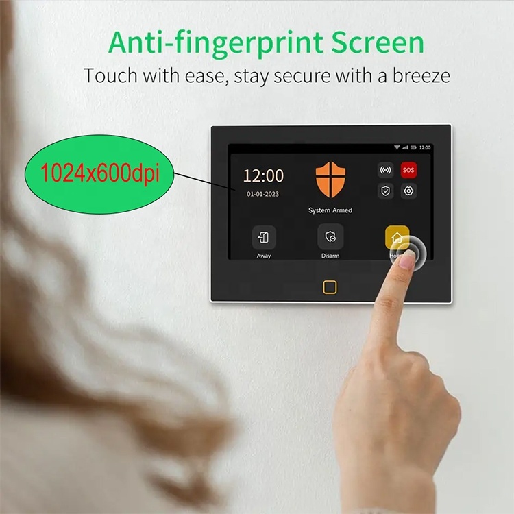 Tuya Smart WiFi 4G Home Security Alarm System Kit 7 Inch Full-Color ABS Touch Screen Display 5000mAh Battery GSM Network · image 4