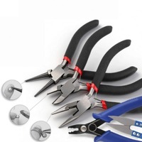 Kit d'outils de fabrication de bijoux : Pince coupante, Pince à sertir, Pince à épiler, Ensemble de calibres, Boîte à outils portable pour bracelets