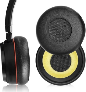 Coussinets d'oreille en cuir de haute qualité, remplacement pour les écouteurs <span class=keywords><strong>Jabra</strong></span> <span class=keywords><strong>Evolve</strong></span> 20/20se/30/30II/40/<span class=keywords><strong>65</strong></span>/<span class=keywords><strong>65</strong></span>+, accessoire pour <span class=keywords><strong>Evolve</strong></span> - Product Image 2