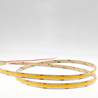 IP20 12V/24V USB LED bandes lumineuses sans chute de tension 10 mètres Flexible COB 408 LEDs/m cuivre corps LED bandes