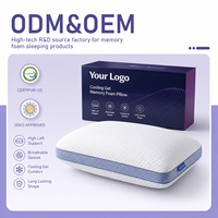 Premium Kühlgel-Memoryschaum-Kissen mit Hoher Profilierung, Atmungsaktiver Seitenwand und Individueller Logo-Verpackung