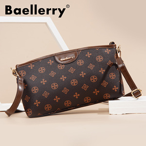 Sac bandoulière Baellerry gris à motif écossais, fermeture éclair, résistant à l'eau, usage quotidien - Product Image 3