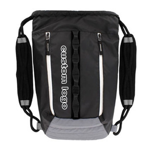 Sinh Thái Thân Thiện Sang Trọng <span class=keywords><strong>Cinch</strong></span> Gói Chuỗi Túi Bookbags Mềm Polyester Đào Tạo Tập Thể Dục Phòng Tập Thể Dục Bao Dây Kéo Ba Lô Cho Nam Giới Thể Thao - Product Image 2