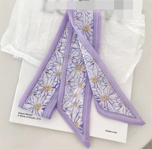 Pañuelo Cuadrado de Lana Morado de Primavera, Diadema con Cinta para el Cabello, Elegante y a la Moda para Mujeres Musulmanas - Product Image 5