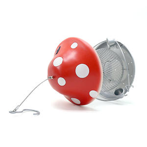 Oniya mignon champignon maison forme colibri mangeoires grande capacité suspendu à énergie solaire mangeoire à oiseaux pour l'extérieur - Product Image 4