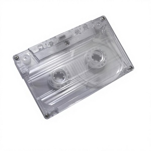 Cinta de casete de audio transparente de alta calidad para grabación DIY, 60 minutos, decoración vintage para el hogar, reproductor de música retro, plástico duro - Product Image 1
