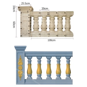 60CM di altezza nuovo modello di plastica balaustre corrimano stampo <span class=keywords><strong>per</strong></span> scale in cemento ringhiera del balcone e ringhiere del ponte <span class=keywords><strong>per</strong></span> balcone - Product Image 3