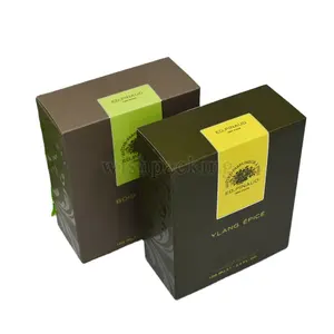 Bouteille de parfum de luxe personnalisée en carton, impression Double face Uv, gaufrage d'étiquettes Logo, emballage en papier, boîte de cosmétiques