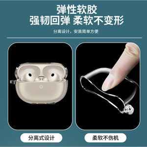 Funda Transparente de TPU para Huawei Freebuds Pro5, Protector de Auriculares con Cobertura Total Antipolvo - Product Image 5